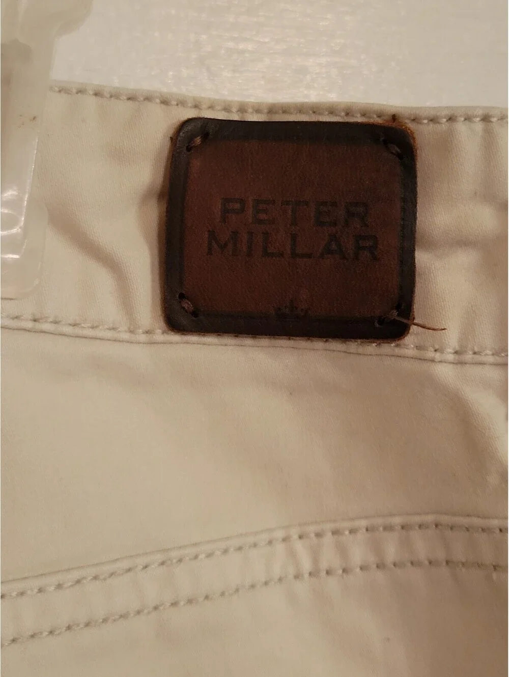 Peter Millar Pants Men 34x30 Adult Casual Chino Khaki  Pockets Canvas Trousers